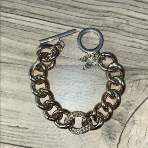 Gold link bracelet